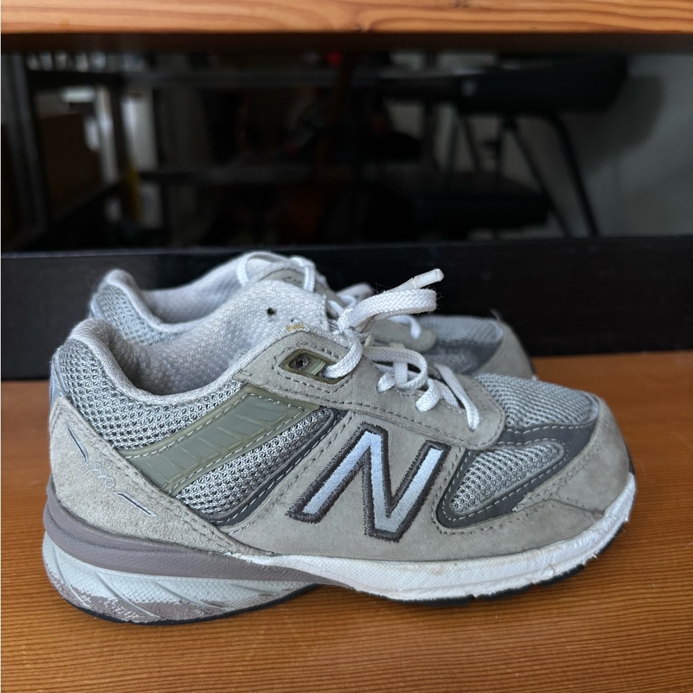 New Balance Kids' Sneakers in Gray and White 990s